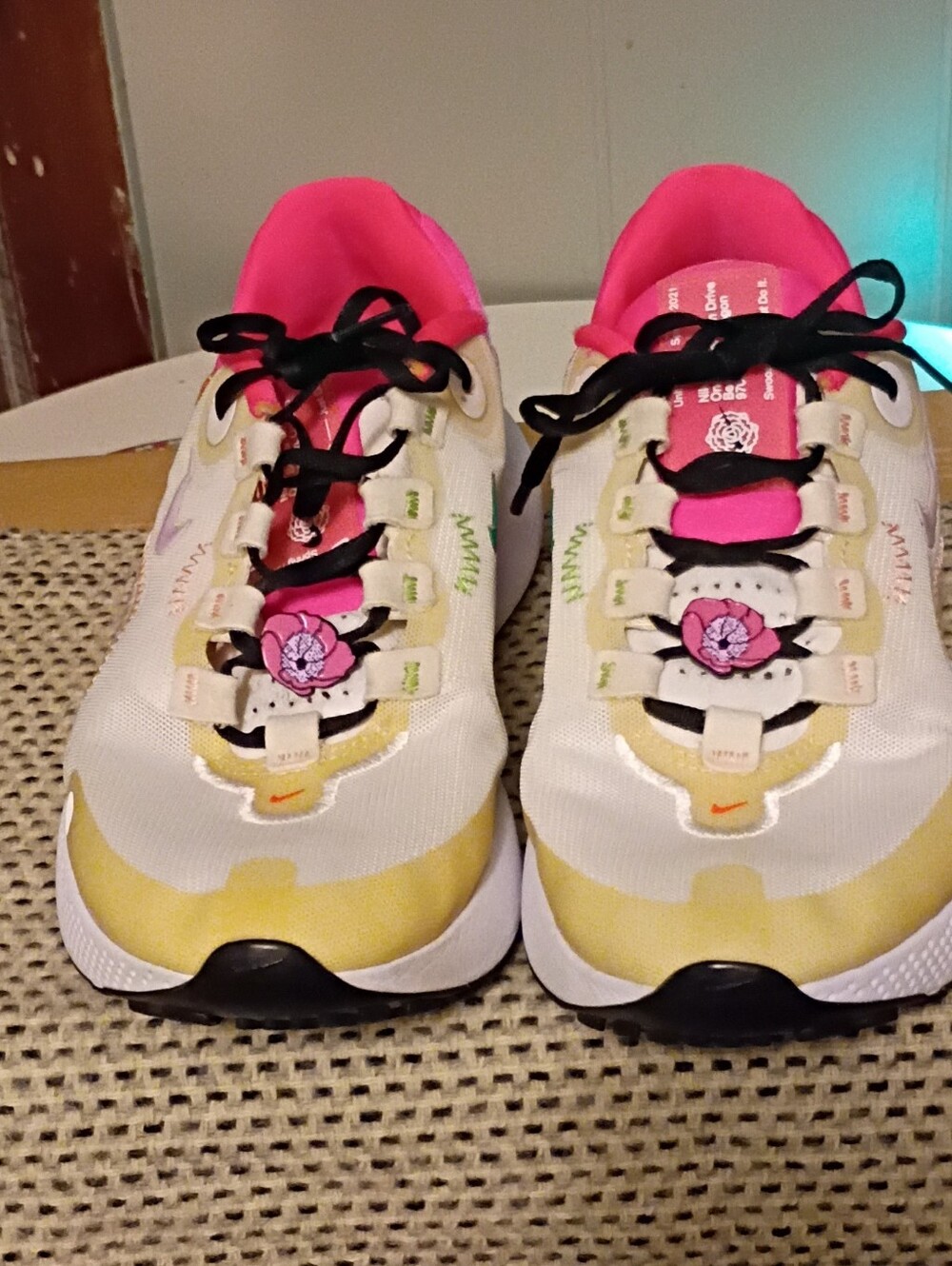 Nike Running Shoes - Black, White & Pink